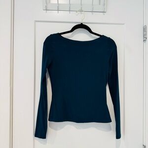 Banana Republic Teal Soft Stretch Top, XXS